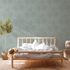 Non-woven wallpaper leaf pattern jungle blue grey 39338-4 3