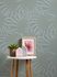 Non-woven wallpaper leaf pattern jungle blue grey 39338-4 4