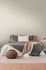 Non-woven wallpaper linen look modern beige grey 39339-2 1