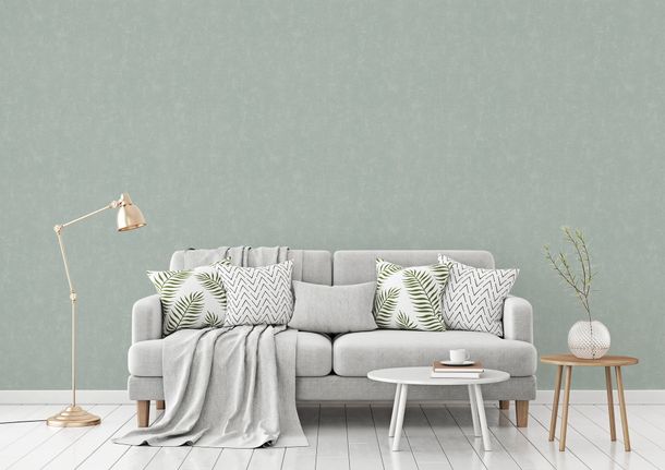 Non-woven wallpaper linen look modern blue grey 39339-4