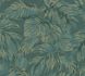 Non-woven wallpaper leaves green gold metallic 39340-1 2