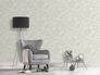 Non-woven wallpaper leaves cream grey silver 39340-3 1