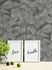 Non-woven wallpaper leaves tropics grey silver 39340-4 5