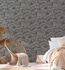 Non-woven wallpaper leaves tropics grey silver 39340-4 6