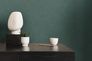 Non-woven wallpaper plain textile look dark green 39341-1 4
