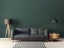Non-woven wallpaper plain textile look dark green 39341-1 1