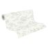 Non-woven wallpaper branches white green metallic 39548-2 7