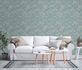 Non-woven wallpaper branches blue beige metallic 39548-5 1