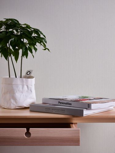 Non-woven wallpaper plain lines texture grey 39549-3