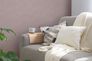 Non-woven wallpaper textile design pink glitter 3955-28 3