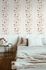 Non-woven wallpaper flowers cream red grey gloss 95874-1 4