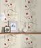 Non-woven wallpaper flowers cream red grey gloss 95874-1 5