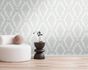 Non-woven wallpaper baroque cream silver metallic 39765-5 5