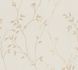 Non-woven wallpaper leaves floral beige brown 39767-1 2