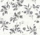 Non-woven wallpaper floral white grey silver 39768-6 2