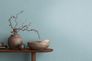 Non-woven wallpaper mottled fabric look blue 3978-43 1
