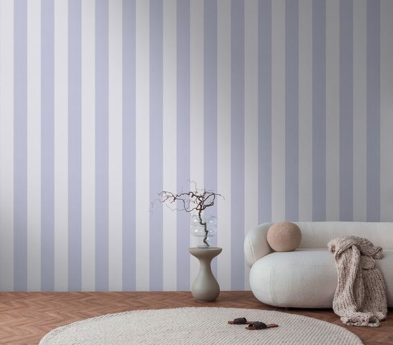 Non-woven wallpaper stripes texture blue purple 3979-04
