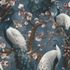 Non-woven wallpaper floral bird blue brown pink 10414-08 2