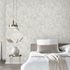 Non-woven wallpaper leaf pattern grey white 10416-10 5