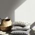 Non-woven wallpaper textile look light grey white 10359-31 1