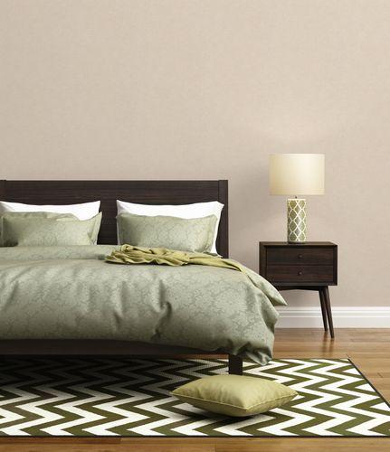Non-woven wallpaper plain textile look cream 39565-2