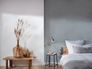 Non-woven wallpaper textile look blue grey 39566-2 1