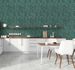 Non-woven wallpaper tendrils green petrol brown 39745-4 1