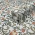Non-woven wallpaper tendrils white green orange 47626 2