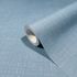 Non-woven wallpaper plain metal look blue 47632 2