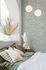 Non-woven wallpaper floral leaves motif grey green 47640 1