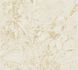 Non-woven wallpaper leaf pattern beige white gold 39560-1 2