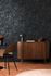 Non-woven wallpaper leaf pattern blue brown silver 39560-5 1