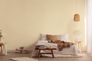 Non-woven wallpaper plain textile look yellow 39565-1 1
