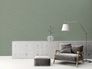 Non-woven wallpaper plain textile look green 39566-5 1