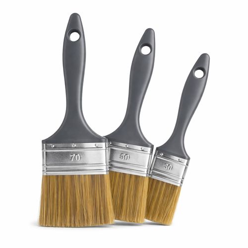 Glaze brush set 3-piece flat brushes for painting