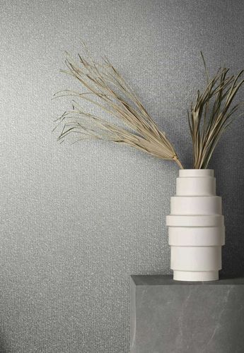 Non-woven wallpaper texture light grey glitter 86554