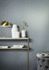 Non-woven wallpaper plain metal look blue glitter 86564 3