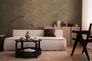 Designer wallpaper Michalsky leaves grey gold 39980-4 3