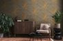 Designer wallpaper Michalsky leaves grey gold 39980-4 6