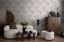 Designer wallpaper Michalsky leaves white grey 39981-3 1