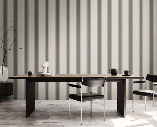 Designer wallpaper Michalsky stripes grey beige 39983-2