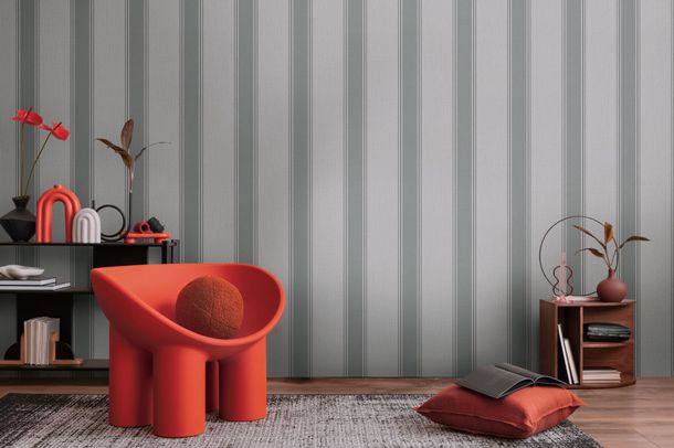 Designer wallpaper Michalsky stripes grey 39983-3