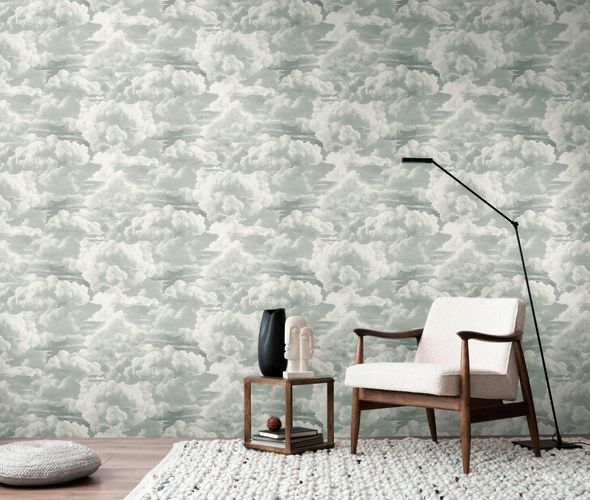 Designer wallpaper Michalsky clouds grey white 39985-1