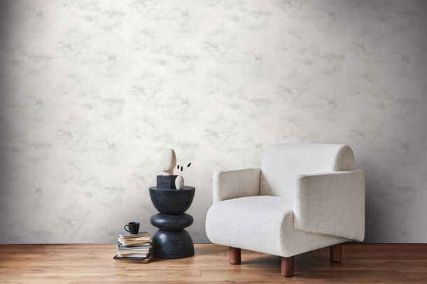 Designer wallpaper Michalsky clouds grey cream 39985-5