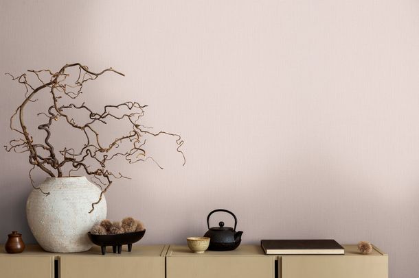 Designer wallpaper Michalsky plain pink 39987-2