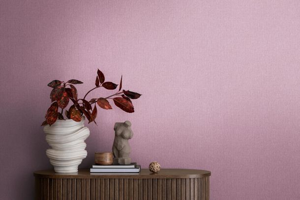 Designer wallpaper Michalsky linen look purple 39988-2