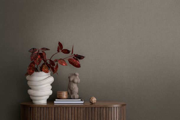 Designer wallpaper Michalsky linen look grey brown 39988-4