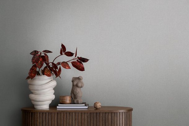 Designer wallpaper Michalsky linen look grey 39989-1