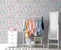 Non-woven wallpaper wildflowers white colourful 39606-1 5