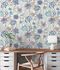 Non-woven wallpaper abstract white grey blue 39695-3 5